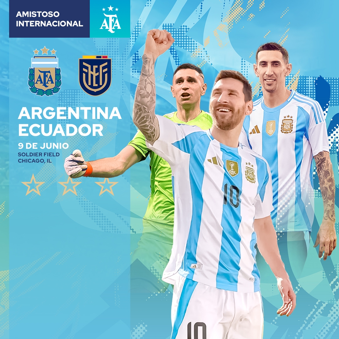 热身赛！阿根廷6月9对阵厄瓜多尔，6月14日对阵危地马拉